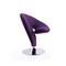 Manhattan Comfort Curl Swivel Accent Chair in Purple and Polished Chrome, PK2 2-AC040-EP - alternate 6
